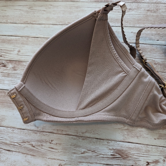 Thirdlove beige lightly lined wirefree front close nursing pumping bra size 36A - Picture 5 of 8